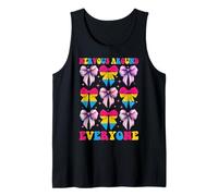 Funny Pansexual Pan Pride Flag LGBTQ Nervous Around Everyone Tank Top