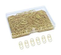 Funny Paper Clips - Pack of 200 Cute Metal Heart Shape Miniature Bookmarks - Organiser for Sorting Documents and Notes | Suitable for Office, School, Home, Desk Organiser and Where