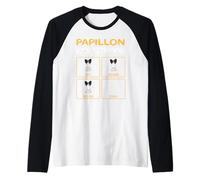 Funny Papillon Guide to Training Dog Obedience Trainer Raglan Baseball Tee
