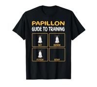 Funny Papillon Guide To Training Dog Obedience Trainer T-Shirt