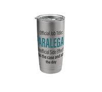 Funny Paralegal Definition Career Quote Office Coworker Stainless Steel Insulated Tumbler