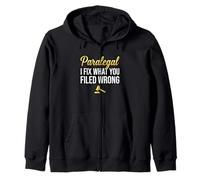 Funny Paralegal I Fix What You Filed Wrong Clerk Zip Hoodie