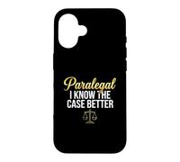 Funny Paralegal I Know The Case Better Legal Clerk Case for iPhone 16