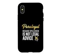 Funny Paralegal Spellcheck Is Not Legal Advice Case for iPhone X/XS