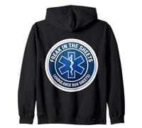 Funny Paramedic Freak In The Sheets Ambulance Run Sheets Pun Zip Hoodie