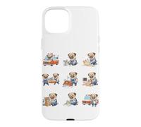Funny Paramedic Pug EMT Rescue First Responder Case for iPhone 15 Plus