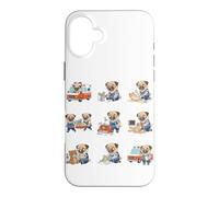 Funny Paramedic Pug EMT Rescue First Responder Case for iPhone 16 Plus
