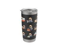 Funny Paramedic Pug EMT Rescue First Responder Stainless Steel Insulated Tumbler