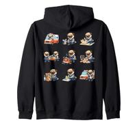 Funny Paramedic Pug EMT Rescue First Responder Zip Hoodie
