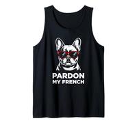 Funny Pardon My French Frenchie Bulldog Dog Lover Tank Top