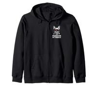 Funny Pardon My French Frenchie Bulldog Dog Lover Zip Hoodie
