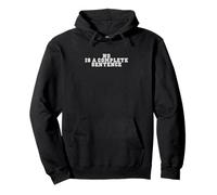 Funny Parent Quote No Is A Complete Sentence Parenting Pullover Hoodie