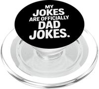 Funny Parenting My Jokes Are Officially Dad Jokes PopSockets PopGrip for MagSafe