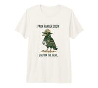 Funny Park-Ranger Crow - Stay-On-The-Trail Nature-Meme Premium T-Shirt