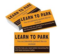 Funny Parking Cards - Hilarious Parking Violation Notes, 50X Joke Warning Citations | Bad Driver Complaint Tickets with Multi Violation Reasons, Prank Gift for Adults, Gag Car Accessories