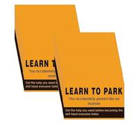 Funny Parking Cards, Joke Car Accessories, 3.54x1.97 Inches 50X Hilarious Fake Parking Violation Tickets with Multiple Offense Reasons, Gag Prank Card for Bad Humor at Work Events Parties Use