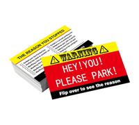 Funny Parking Cards - Parking Violation Prank Tickets 50 pcs 9x5cm