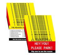Funny Parking Notes - Comedy Cards, Joke Pack, Adult Joke | Hilarious Long Tail Fake Parking Tickets with Rude Reasons