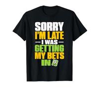 Funny Parlay Bettors Odds Sports Betting Value Graphic T-Shirt, Men, Black, S
