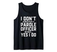 Funny Parole Officer Costume Correctional Supervision Agent Tank Top
