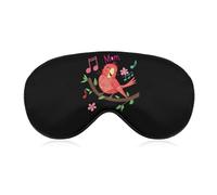 Funny Parrot Bird Mom Sleep Eye Mask Light Blocking Eye Cover Blindfold with Adjustable Strap for Women and Men