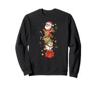 Funny Parrot Santa Elf Snowman Christmas Womens Mens Kids Sweatshirt