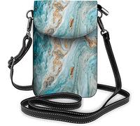 Funny Parrots Small Cell Phone Purse African Animals Wildlife Birds Crossbody Bag Women Wallet Purses Rainbow Green Yellow