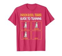 Funny Parson Russell Terrier Guide to Training Dog Obedience T-Shirt, Men, Red Heather, XX-Large