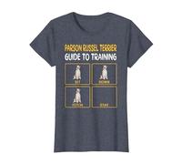 Funny Parson Russell Terrier Guide to Training Dog Obedience T-Shirt, Women, Heather Blue, XX-Large