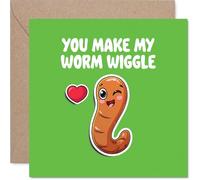 Funny Partner Valentines Day Card - The Early Bird - Cheeky Happy Valentines Card for Partner from Boyfriend Girlfriend, 145mm Joke Humour Valentine Greeting Cards