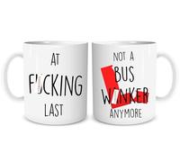 Funny Passed Driving Test Mug Gift Present at F*cking Last Not A Buss Wanker Anymore Adult Humour Well Done Gift Best Friend Joke WSDMUG1327