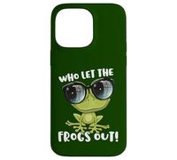 Funny Passover Who Let the Frogs Out Shirt Jewish Seder Case for iPhone 14 Pro Max