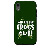 Funny Passover Who Let the Frogs Out Shirt Jewish Seder Case for iPhone XR