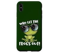 Funny Passover Who Let the Frogs Out Shirt Jewish Seder Case for iPhone XS Max