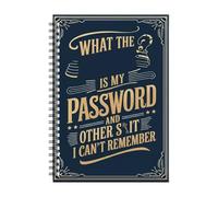 Funny Password Notebook - Internet Login Journal, Spiral Record Book | Forgetful User Credential Tracking Journal Secure Memory Aid Account Reference Planner Logboook with Seniors Students Professiona