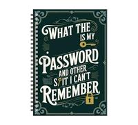 Funny Password Notebook - Internet Login Journal, Spiral Record Book | Forgetful User Credential Tracking Journal Secure Memory Aid Account Reference Planner Logboook with Seniors Students Professiona
