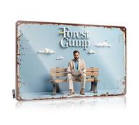 Funny Patio Decor Forest Gump: A Timeless Classic Reimagined Tin Sign Vintage Tin Signs Funny Tin Sign Metal(20X30CM)