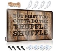 Funny Patio Signs But First You Gotta Do The Truffle Shuffle Tin Sign 1 Signs for Bedroom Bar Signs for Home Decor (Size : 20X30CM)