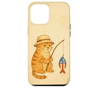 Funny Patriotic Fishing Cat 4th of July USA Fisher Pet Case for iPhone 12 Pro Max