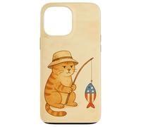 Funny Patriotic Fishing Cat 4th of July USA Fisher Pet Case for iPhone 13 Pro Max