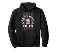 Funny Patriotic Freedom Fries 2nd Amendment Freedom Fries Pullover Hoodie