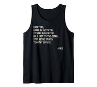 Funny Paul's Letter Christian Humorous Apostle Paul Quote Tank Top
