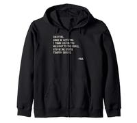 Funny Paul's Letter Christian Humorous Apostle Paul Quote Zip Hoodie