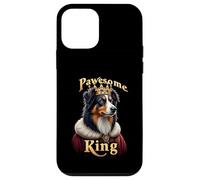Funny Pawesome Australian Shepherd King Dog Aussie Art Case for iPhone 12 mini