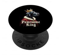 Funny Pawesome Great Dane King Dog German Mastiff Art PopSockets Adhesive PopGrip
