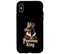 Funny Pawesome Miniature Shepherd King Dog Mini Aussie Art Case for iPhone X/XS