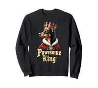 Funny Pawesome Miniature Shepherd King Dog Mini Aussie Art Sweatshirt
