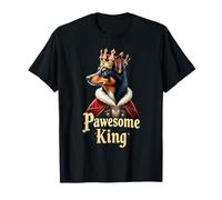 Funny Pawesome Miniature Shepherd King Dog Mini Aussie Art T-Shirt