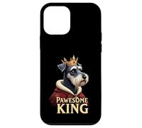 Funny Pawesome Schnauzer King Dog Art Case for iPhone 12 mini