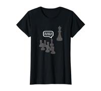 Funny Pawn Sacrifice Chess Club Value Graphic T-Shirt, Women, Black, XL